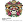Dia De Los Muertos Window Clings Flower Skull Wall Sticker, Day of The Dead Decorative Mexican Style Festival Ornaments Decals, Waterproof PVC