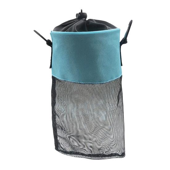 Mesh Clothespin Bag Holder with Drawstring Closure Breathable Moisture Resistance Large-Capacity Clothespin Storage Organizer