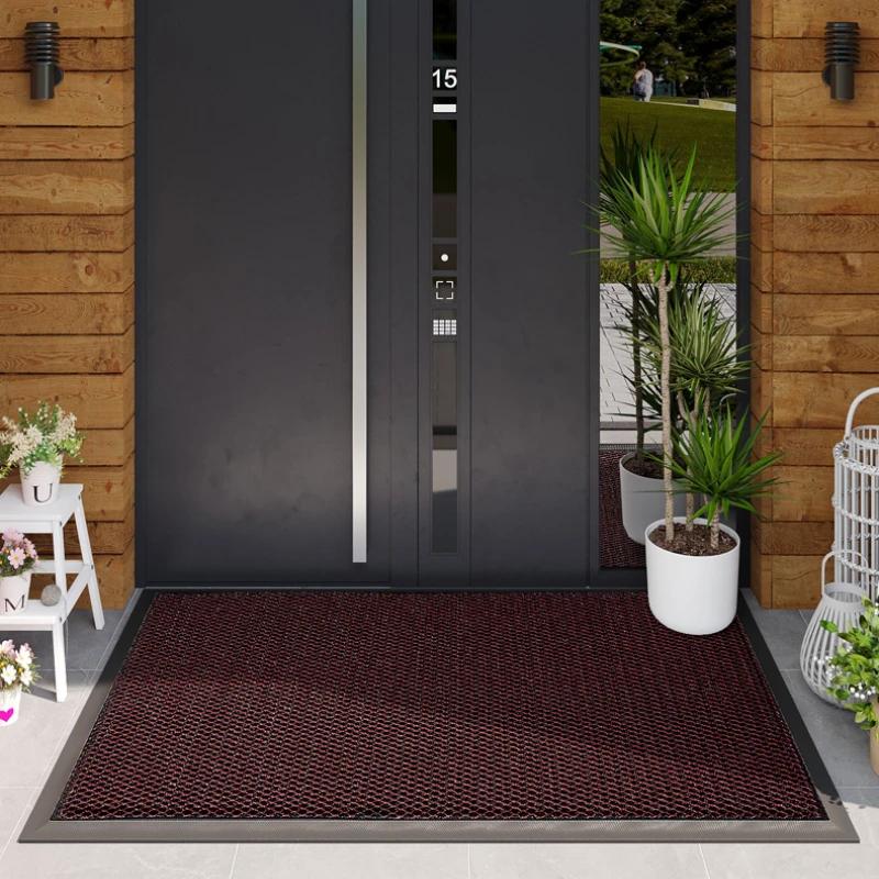 Comfortable Resilient Entry Door Floor Mat Entrance Door Mat Non-slip Foot Mat Into the Door Scuffing Carpet Dirt-resistant