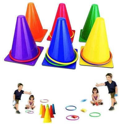 Parent-Child Sensory Ring Toss Game for Kids - Outdoor Kindergarten Activity