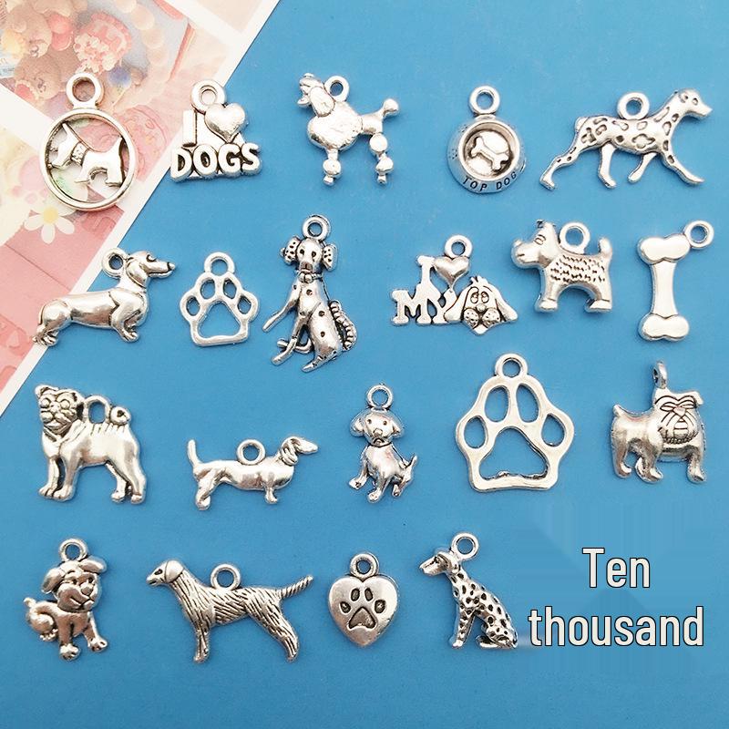 

Animal Series: Cute Dog Alloy Pendant Necklace DIY Charm
