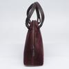 JURGEN LEHL [ ] Pig Leather Suede Small Bag with Mesh Handles Handbag BordeauxUsed