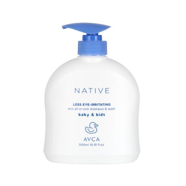 AVCA Native Baby Eco All-in-One Shampoo & Wash, 500ml