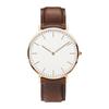 Men Ultra Thin Watches Luxury Simple Leather Shockproof Waterproof Silver Gold WirstWatch Man Dad Gifts