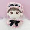 Tweed Beret Cape for 10cm Dolls Pink and Shawl Set Check & - Poncho, Hat, Cape, - [Used]