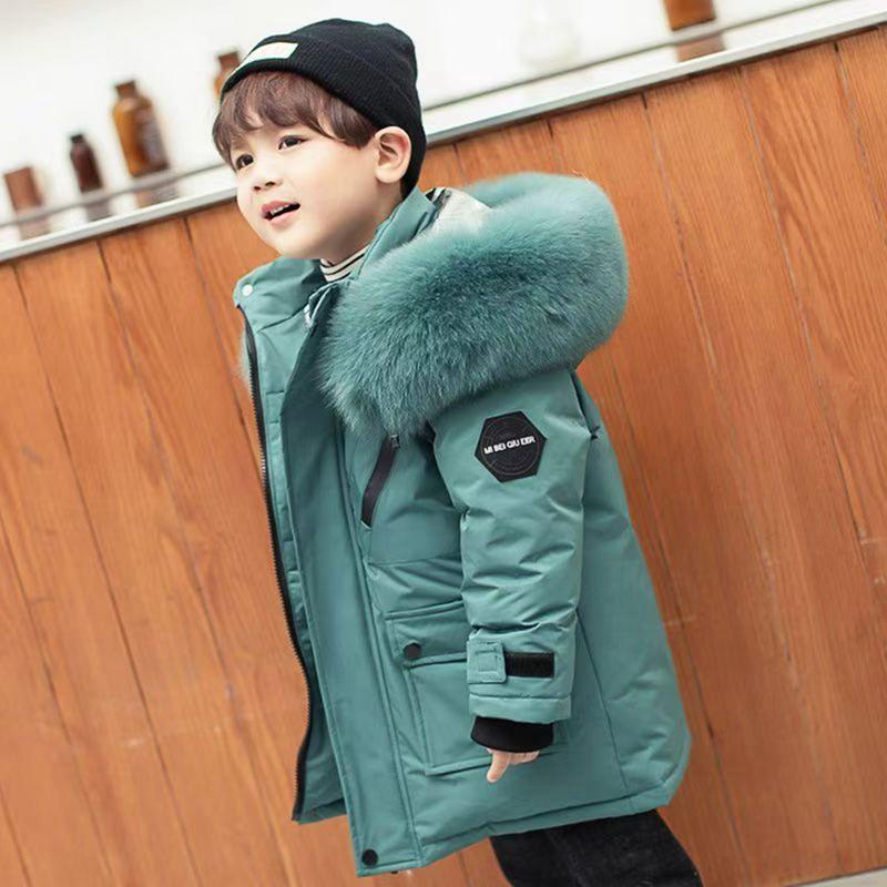 8-17 Years Kids Winter Warm Hooded Coat