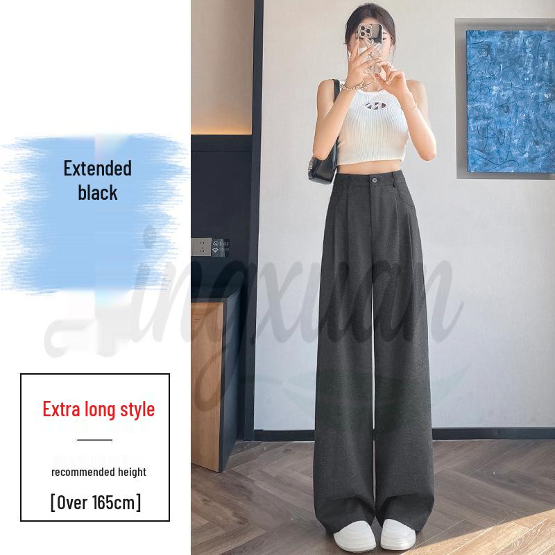 2026 Summer Women's High Waist Wide Leg Cotton & Linen Ice Silk Pants