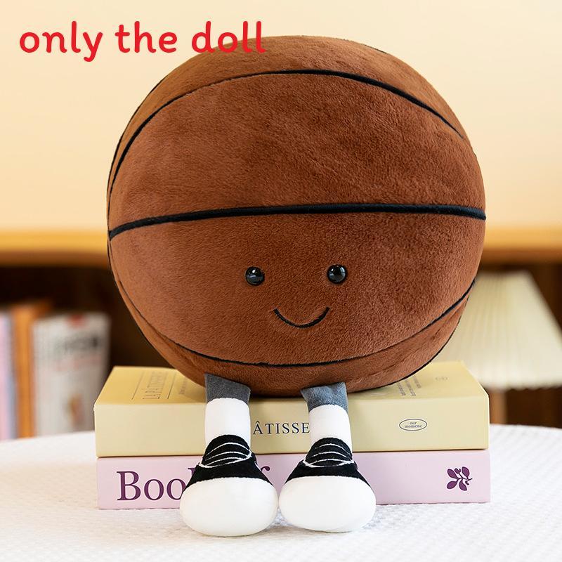 Football Basketball And Volleyball Plush Toy With Pp Cotton For Kids Home Decor And Birthday Gift