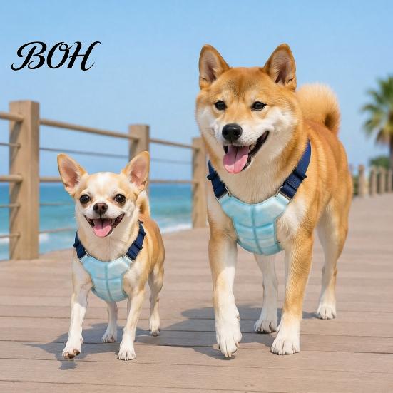 Pet Heat Stress Relief Gear Dog Cooling Vest, Breathable Coat with Gel Ice Packs, Summer Essentials for Hot Climate Jacket Large Medium Small