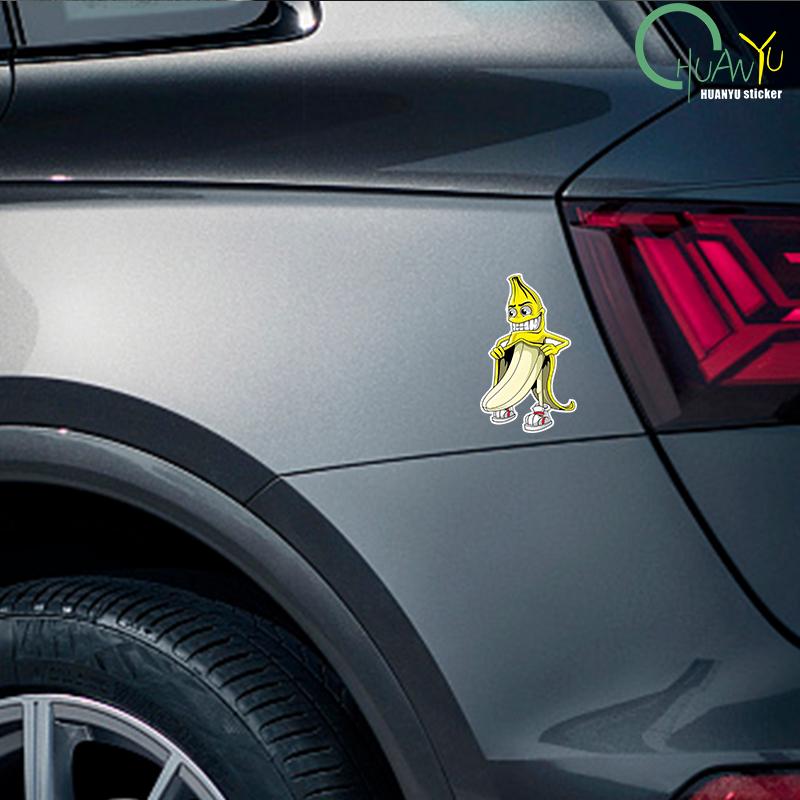 Funny Banana Flasher Peelable Stickers Vinyl Car Sticker Bumper Window Waterproof Decal