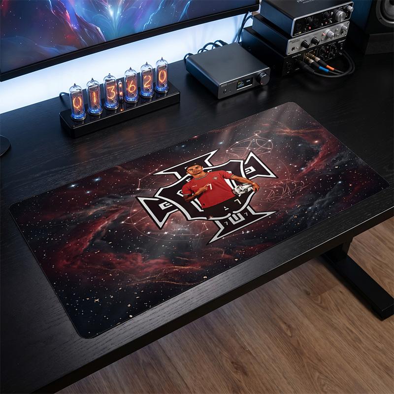 Portugal Football Crest Mouse Pad, Extended Non Slip Rubber Desk Mat for Gaming Office Laptop Fan Gift