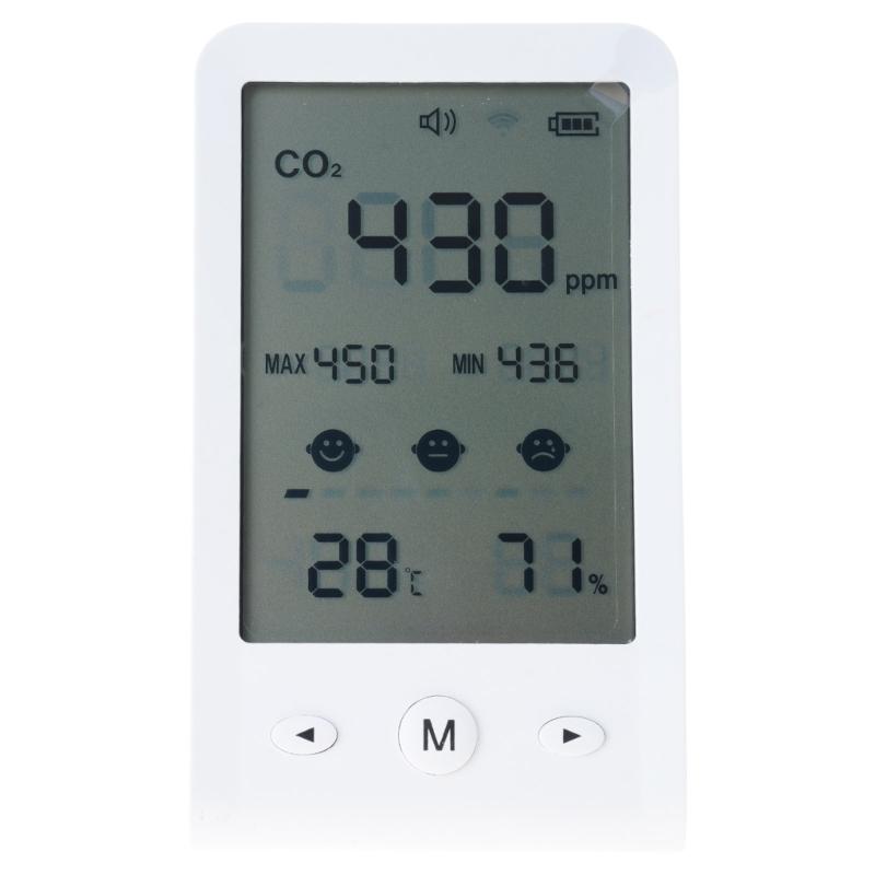 Air Quality Monitor with Max/Min Display Digital Carbon Dioxide Temperature Humidity Tester Meter CO2 Monitor for Home 1