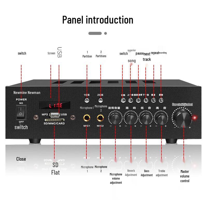 Newmine ND-7 8-inch PA Ceiling Speaker System (CN version)