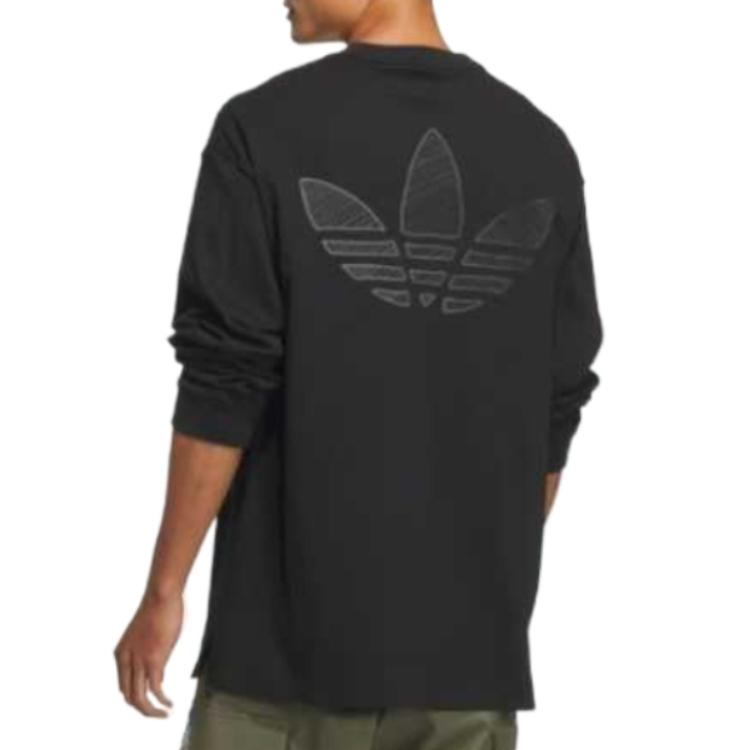adidas Originals SS25 Fashion Simple Aesthetic Versatile Hoodie Men Hoodies Black JL7499