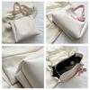 Trend PU Leather Tote Bag Large Capacity Multicolor Underarm Bag Comfortable Hand Bucket Bag Shopping