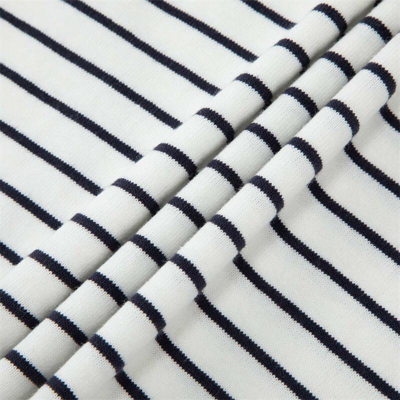 Puma Navy Pack Striped Design Vintage Casual Round Neck Short Sleeve T-Shirt Women Tops Navy-Blue 627732-59