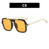  New Retro Square Sunglasses Double Bridges UV400 Fashion Designer Shades for Men And Women Gradient Sun Glasses