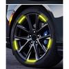 Car Wheel Hub Reflective Stickers Tire Rim Luminous Car Styling For Kia Sauer CUB CEED Cerato Forte K8 K900 Optima Picanto RIO VG Ray EV Venga