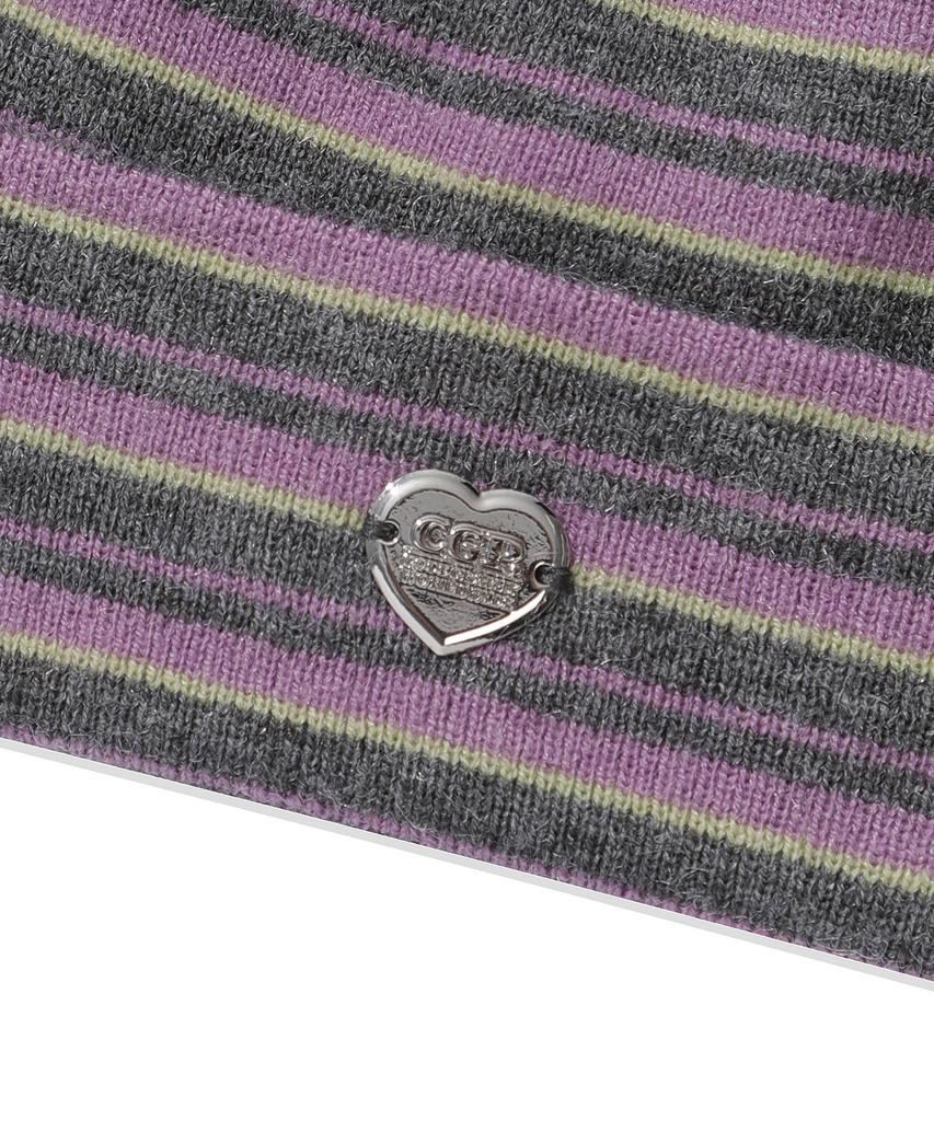 CGP Striped Beanie_Purple