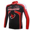 Mens Cycling Jersey Shorts Set Long Sleeve Quick Dry Breathable Mountain Road Bike Apparel
