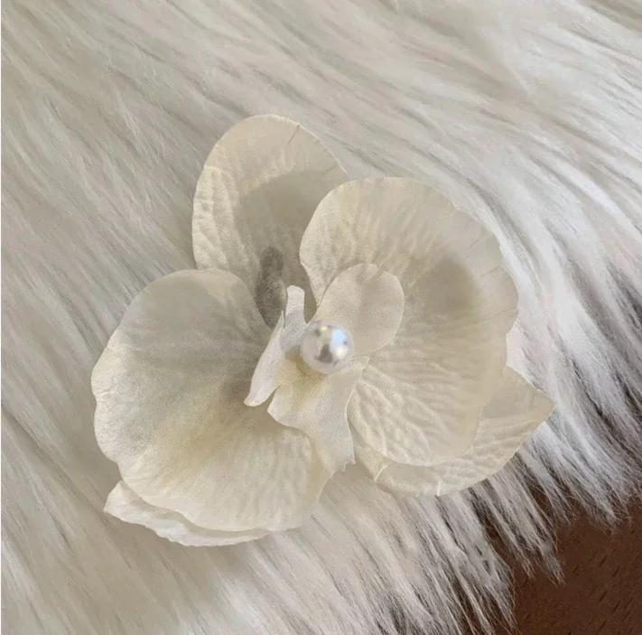 Bohemia Orchid Flowers Samll Hair Clips Hawaii Summer Flowers Hair Clips Hairpins Barrette For Wedding Party Hair Accessorie