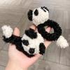 Plüsch-Panda-Form Haarspange/Haargummi/Stirnband Weihnachten Karneval Haargummi für Damen Teenager beim Fotografieren Rutschfest