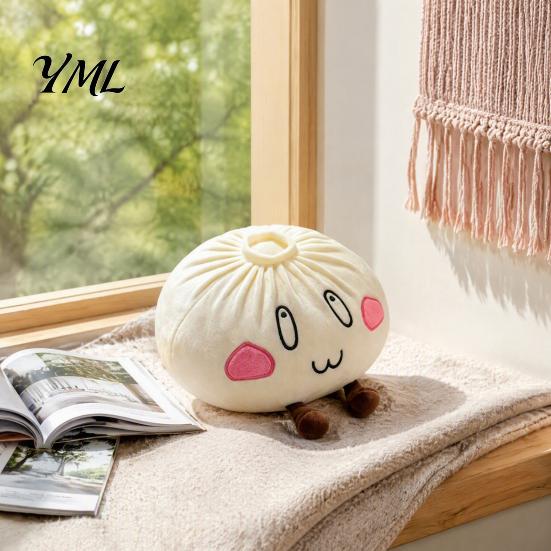 Christmas Elf Plush Decor Cute Dumpling Pillow, Steamed Bun Stuffed Toy, Soft Lazy Fluffy PP Cotton Throw Pillow Sofa Cushion, 28/40cm Home
