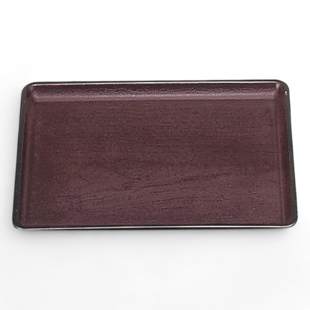 Paulownia Wood Kaiseki Tray Shintame Lacquerware Made in Japan J-kitchens 1-shaku (Tray) (ABS Resin), Non-Slip, 33cm,