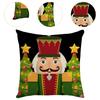 Christmas Pillowcase Nutcracker Design Home Decoration Christmas Pillow Cover for Couch Winter Hotel Bedroom Sofa Pillowcase