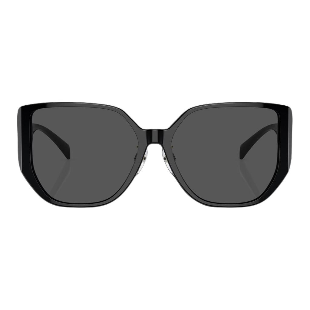 Versace Sculptural Design Acetate Square Sunglasses Unisex Sunglasses Black VE4449D
