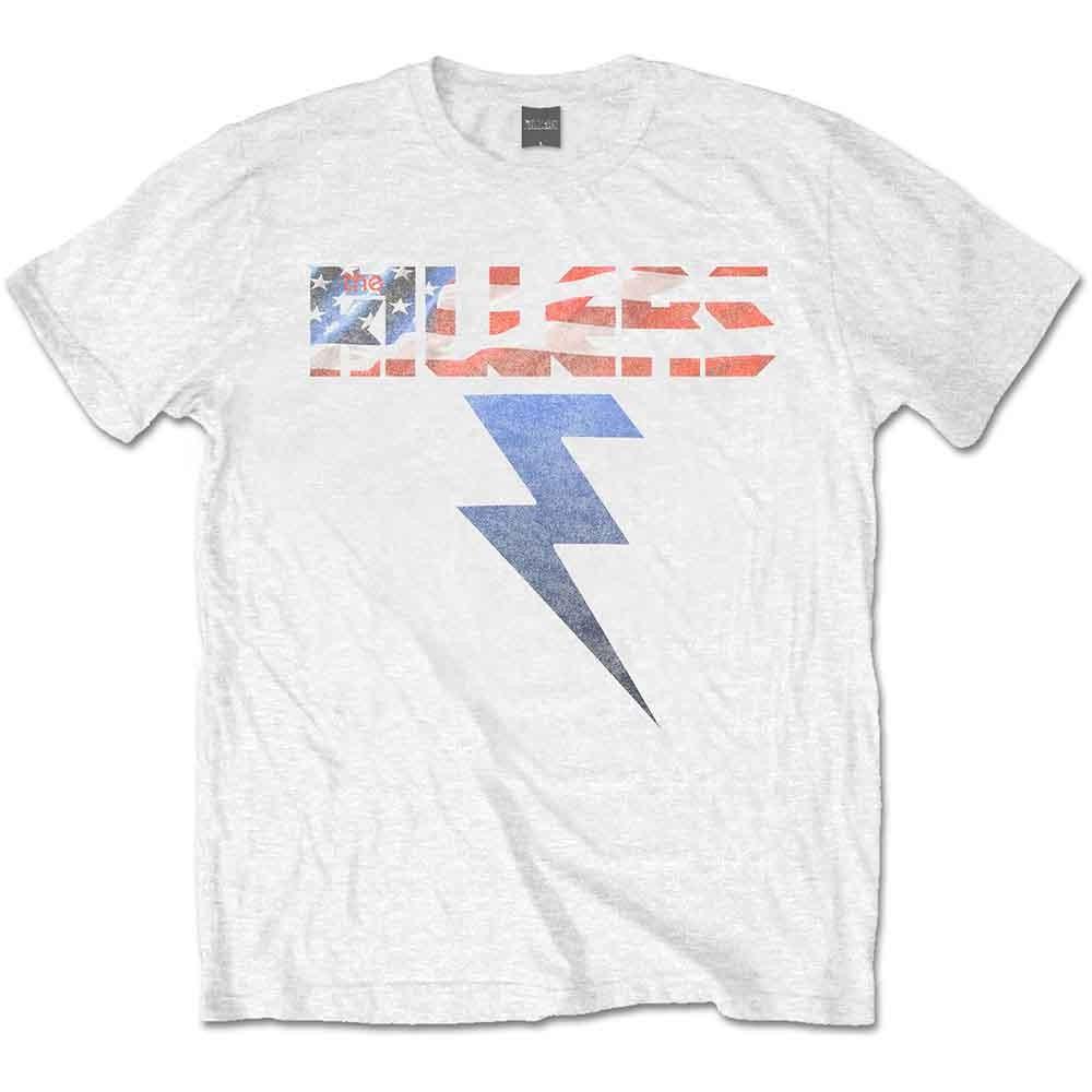 The Killers T Shirt Bolt Band Logo new Official Mens White Unisex T-Shirt L
