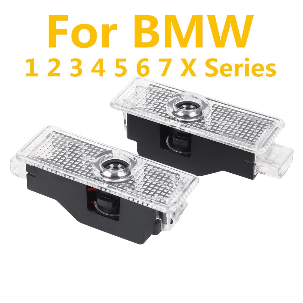 

LED Car Door Ghost Shadow Welcome Logo Projector Lights Accessories For BMW X4 F98 X5 E70 F15 G05 X6 E71 E72 F16 G06 F10 F30 E91 For BMW 50TH
