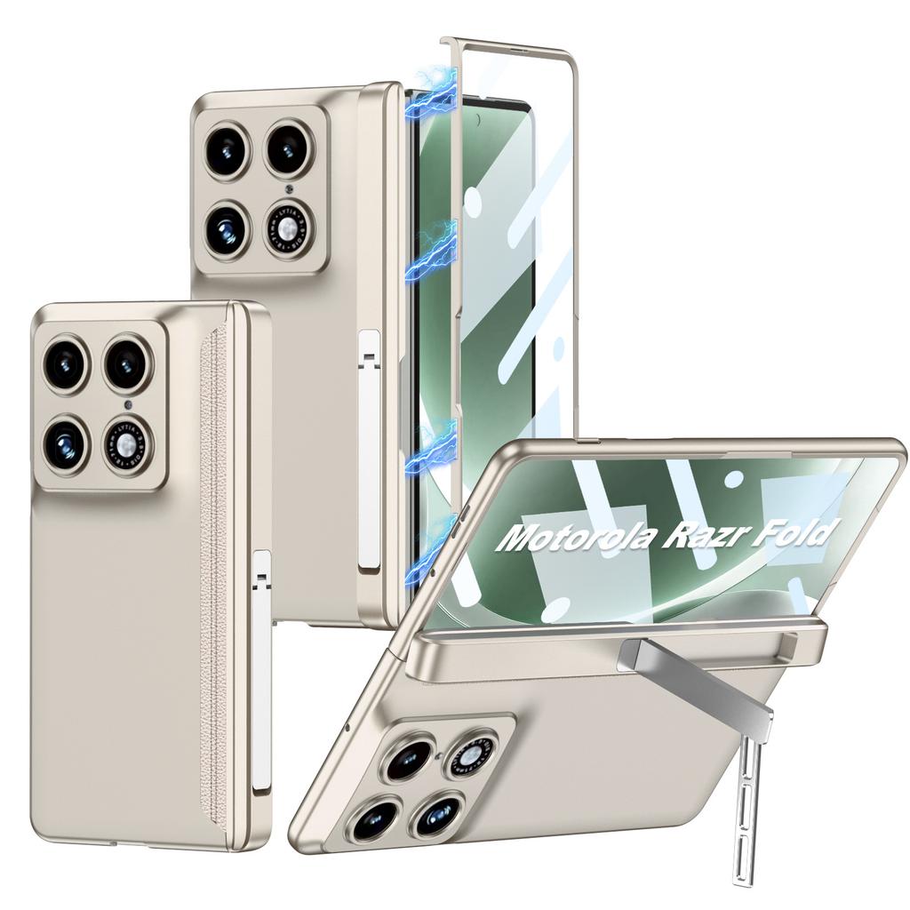 Motorola RazrFold Mobile Phone Case Skin Skin Scrub Magnetic Hinge Case Film Integrated Bracket Protective Case