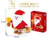 Plastic Mini Blocks Santa Claus Christmas Tree Plastic Brick Fun Elk Brinquedos For Gift New Year Girls Present Snowman Toy