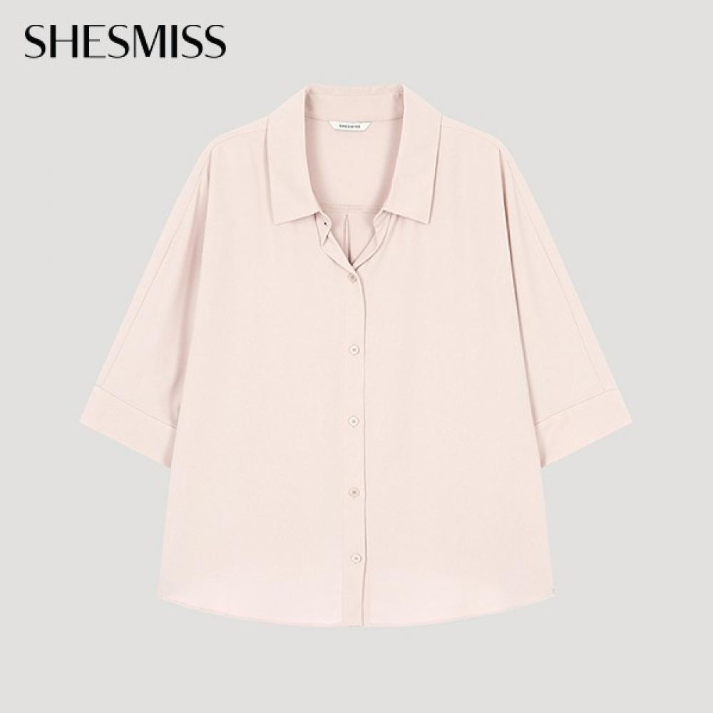 

She S miSS looSe Open Collar Shirt SwwSto22530 Pb pink beige/55