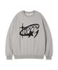 TOPBOY Round Star Oversized Printed Sweatshirt
