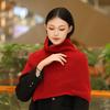 High Collar Shawl Winter Keep Warm Neck Protection Pullover Knitted Scarf For Women