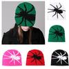Halloween Jacquard Spiders Hat Knit Windproof Hat for Adult Winter Cycling Ski