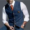 2023 Men's Slim Casual Plaid Vest for Spring and Autumn