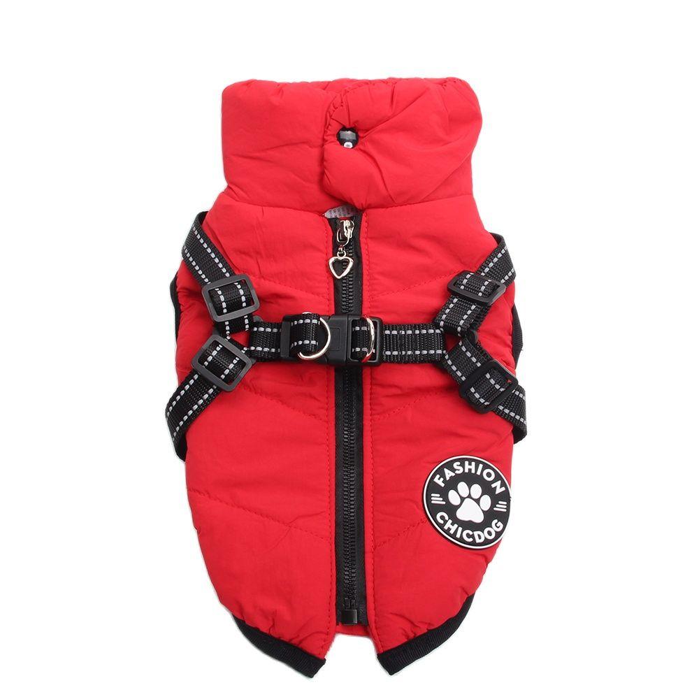 Hunde und Katzen Mantel Jacke Haustier Weste Hund Haustier Geschirr Reißverschluss Design Welpen warme Hoodies Kleidung 4 Farben