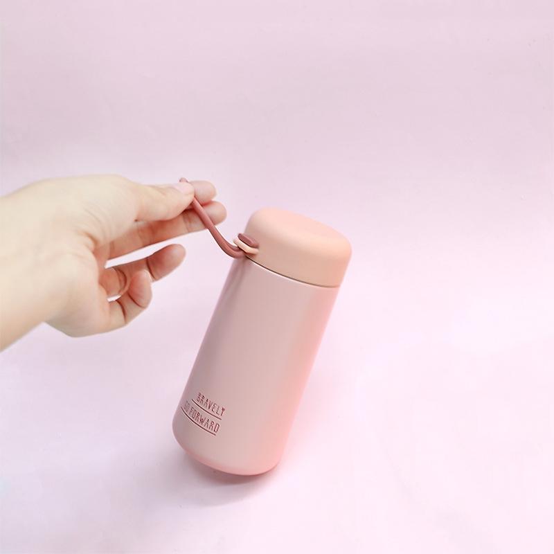 1PCS Tumbler Thermos Cup Milky White Coffee Mug Car Insulated Water Bottle Travel Stainless Steel Vacuum Flasks Drinking Kettle