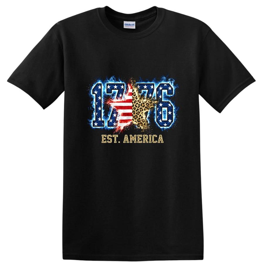 USA 250 Anniversary 1776 Est America T Shirt Vintage Graphic Tee w/ Flag Design XXXXL