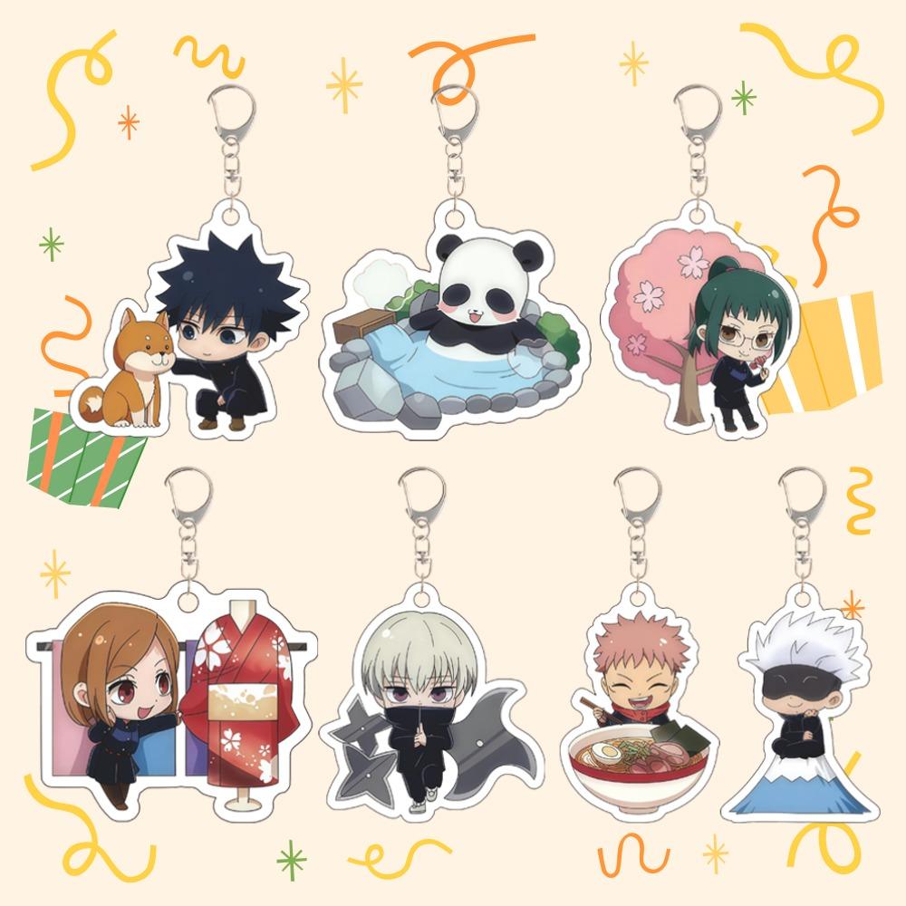 Chic Studio Unisex Acrylic Keychain For Anime Jujutsu Kaisen Fushiguro Megumi Okkotsu Yuta Choso Zenin Naoya Itadori Yuji Peripheral Pendant Gift