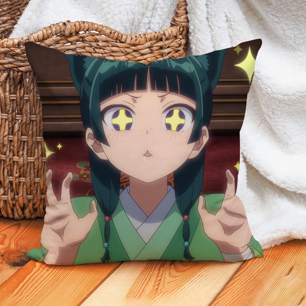 Anime The Apothecary Diaries Pillow Case Home Decoration Cushion Cover Suitable For Office Sofa Bedroom Car