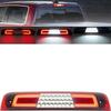 RAM 1500 LED 3Rd Brake Light For      2024 2025 RAM 1500 Rebel HFE Laramie Red Lens Third High Mount Stop Brake Lamps White LED Rear Center Roof