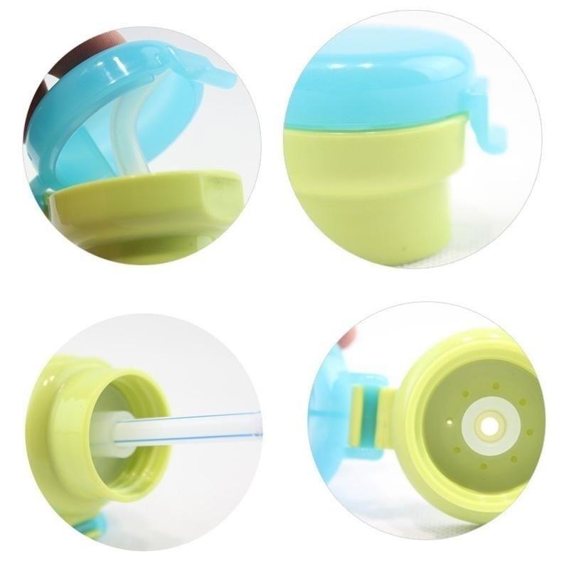 Buy Baby Children Portable Water Bottled Straw Lid Drinks Spill Proof