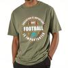 Unisexs Top New Arrived Unisex Oneck Tshirt Daily Wear Education Is Important But Football Is Importanter Fashionable Unisex Tops
