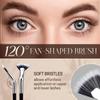 Natural Effect Scalloped Eyelash Eyebrow Brushes Soft Bristles Lash Separator Tool  For Women