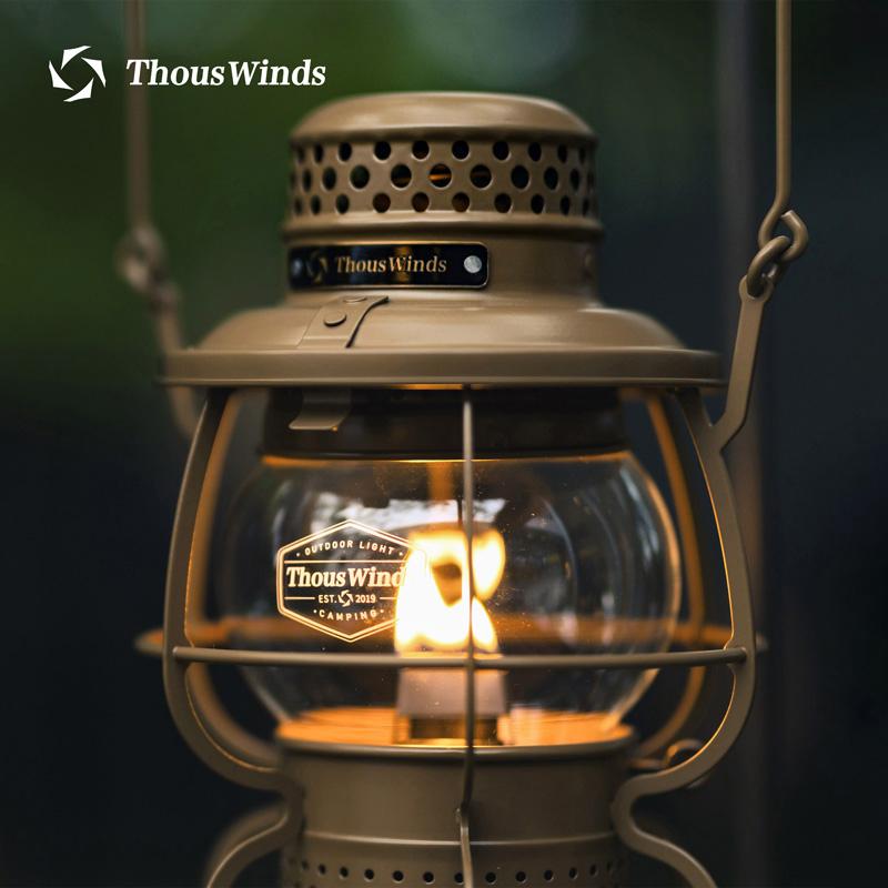 Thouswinds Railroad Camping Lantern Outdoor Lights Emotion Vintage Oil Lamp For Travel Picnic Lighting Camping Supplies