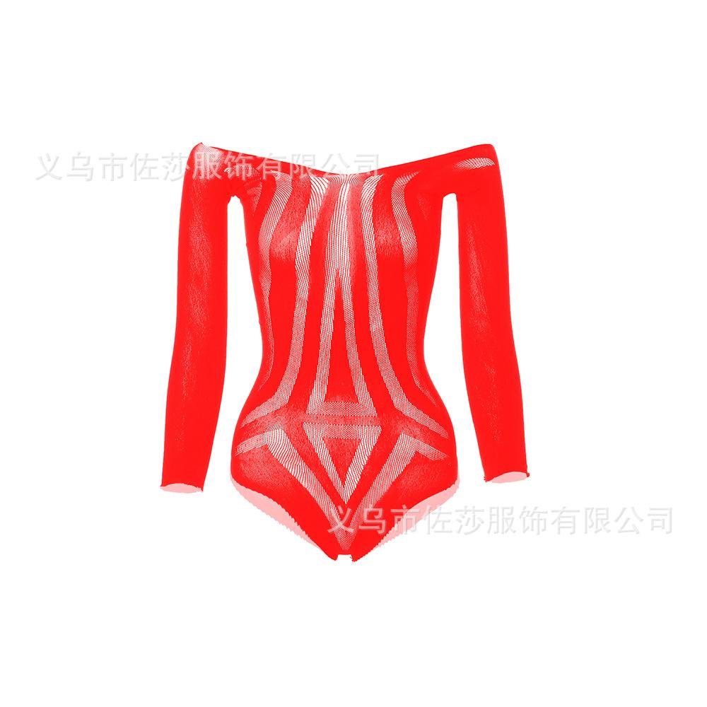 Sex Underwear Jacquard Three-Point Long Sleeve Bikini